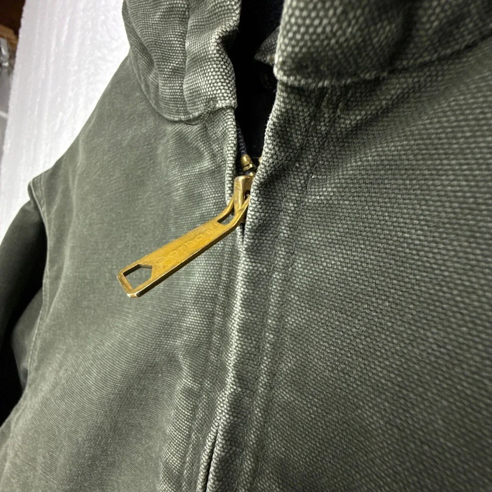 Carhartt Sandstone Jacket Quilt Lined Youth XL (14/16) YYJ130 MOS Moss‎ Green